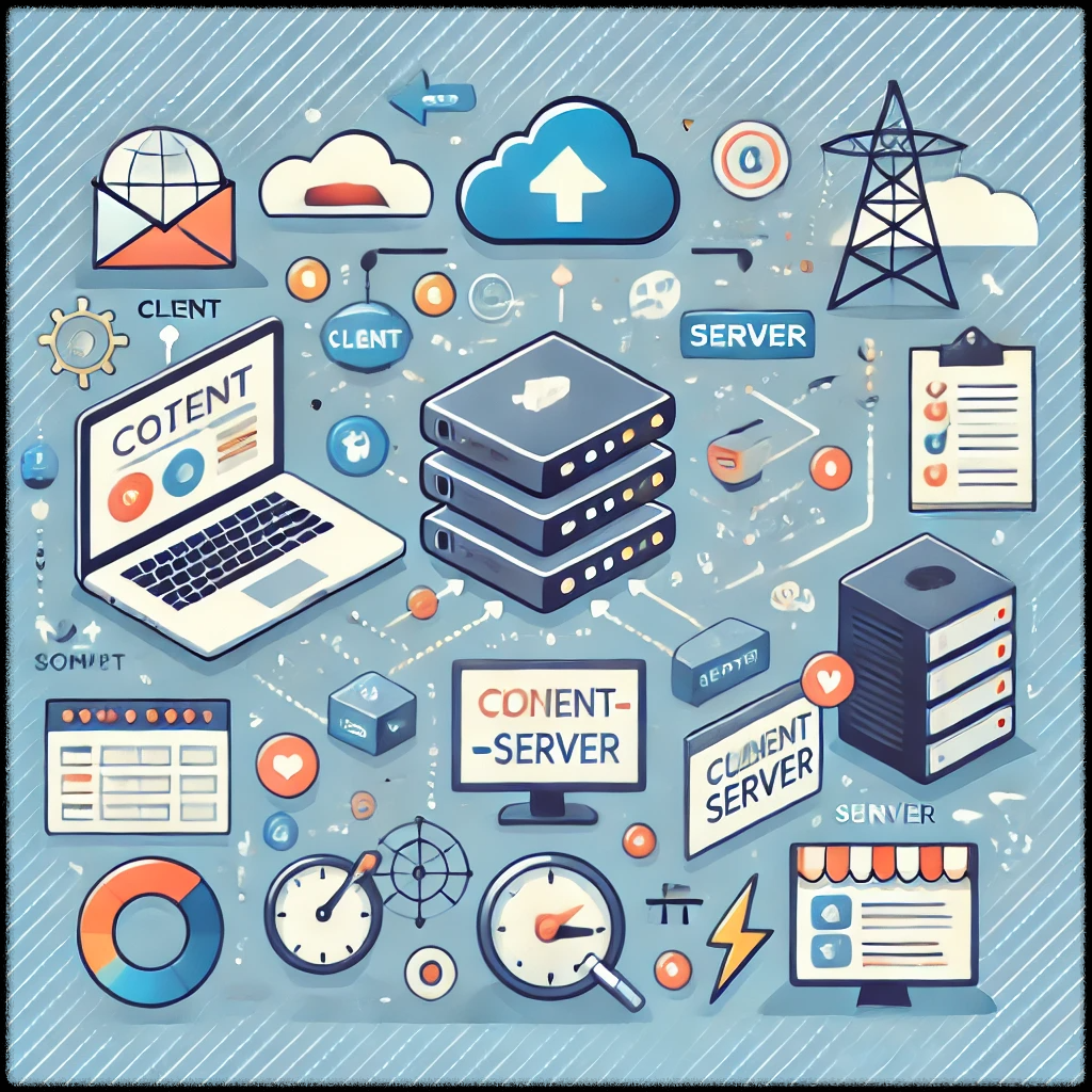 클라이언트-서버 모델을 보여주는 이미지