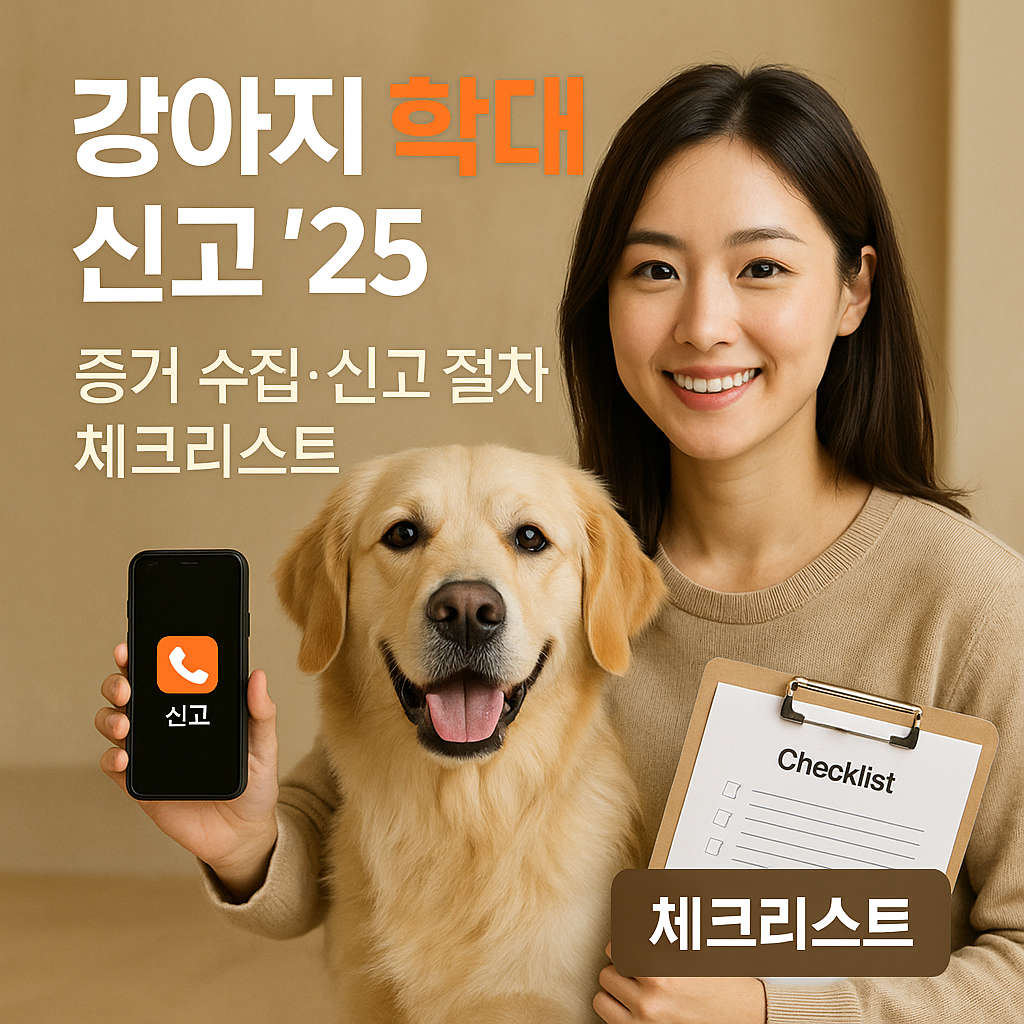 강아지 학대 신고 ’25 | 증거 수집·신고 절차 체크리스트