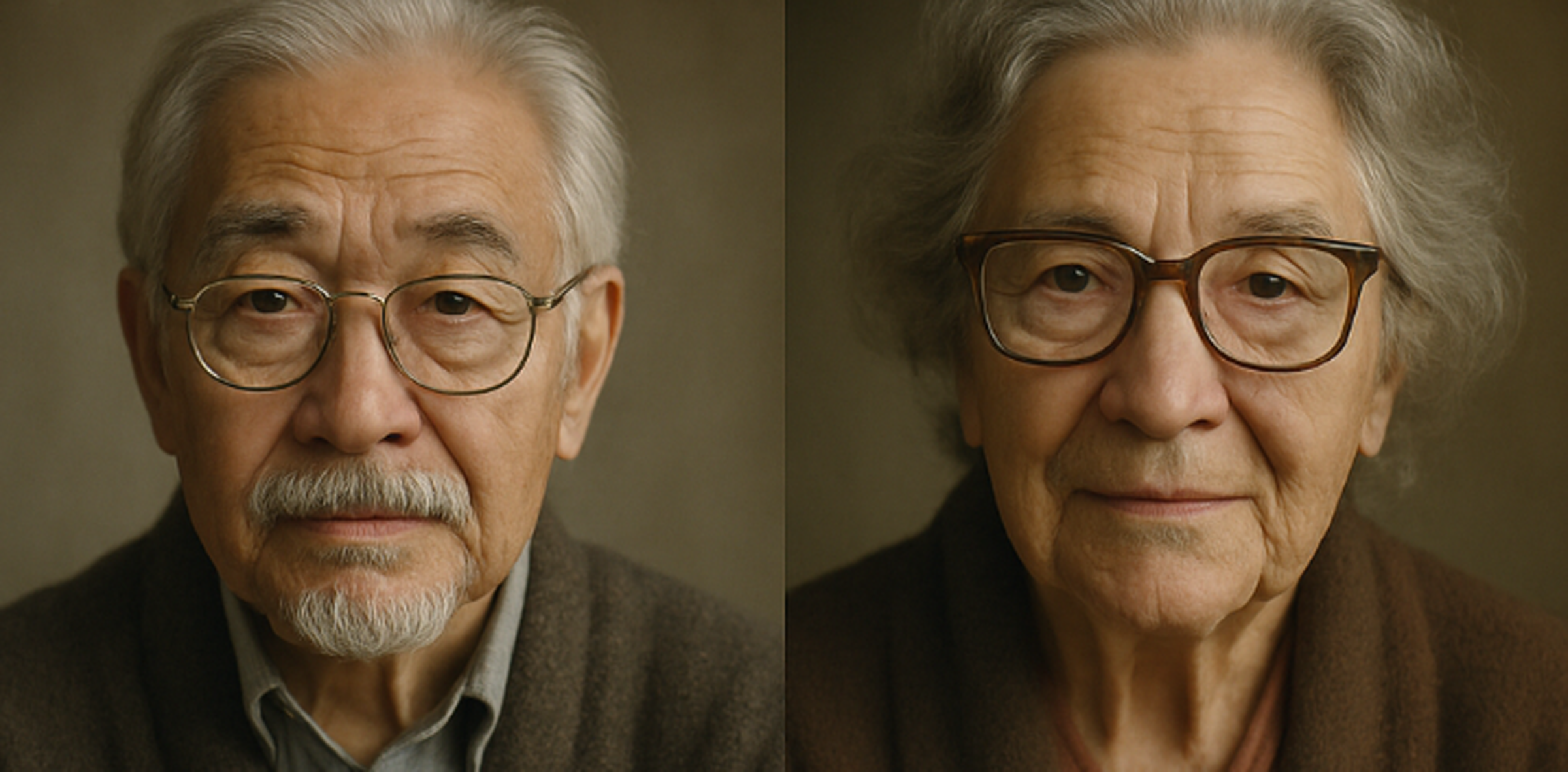 노인부부의 사진