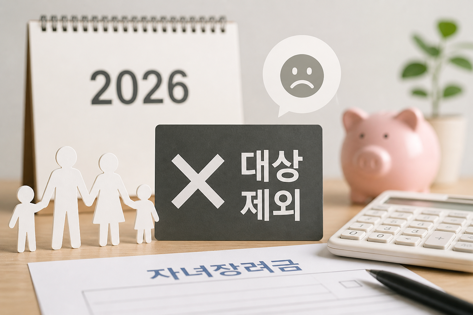 2026 자녀장려금 대상 제외 이유 😢 수급자·무소득 가구라면 꼭 확인하세요