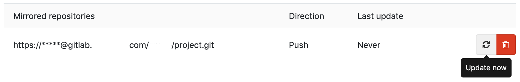GitLab 레포지터리 미러링 설정
