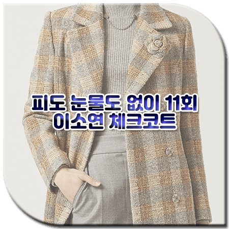 피도 눈물도 없이 11회 이소연 체크코트