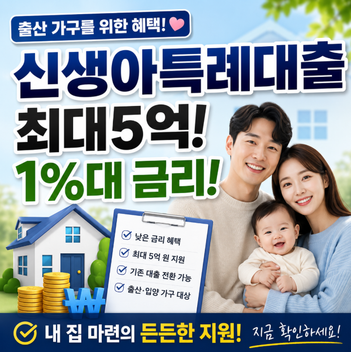 신생아특례대출로 5억까지 가능? 2026년 금리·자격·대환 핵심정리9