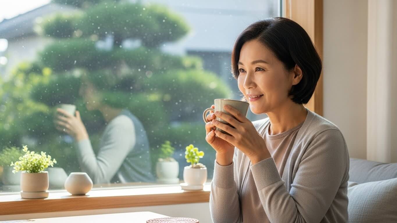 왼쪽 아랫배 통증 완화를 위한 관리 모습