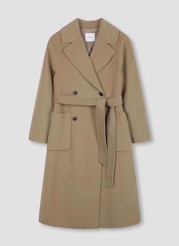 쉬즈미스 캐시미어 더블 버튼 롱 코트 SWHCTM42090