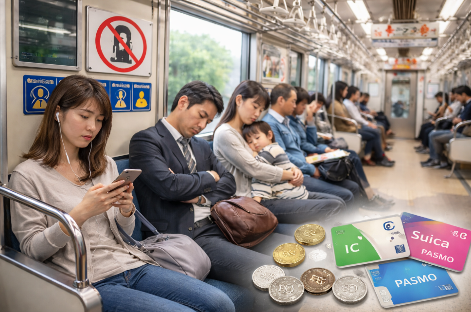 일본 대중교통 모습