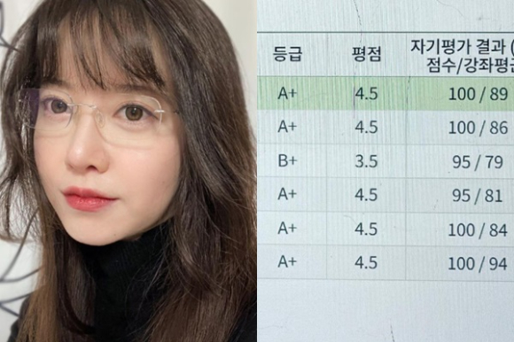 구혜선이 성적표를 공개했다. [사진=구혜선 인스타그램]