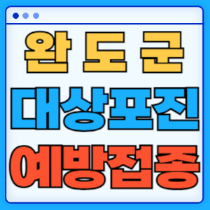 전라남도 완도군 대상포진 백신 무료 예방접종 비용지원 신청방법 대상자 준비서류