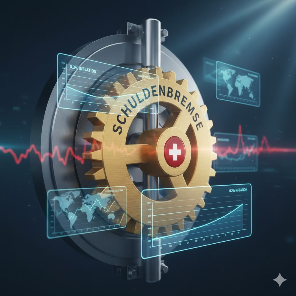 [The Structural Anchor: Visualizing Switzerland&rsquo;s constitutional debt brake and its impact on 2026 inflation stability.]