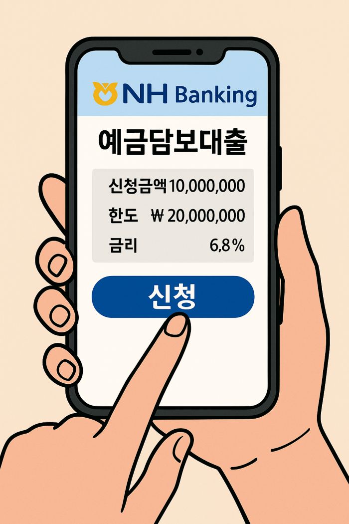 농협 예금담보대출 신청