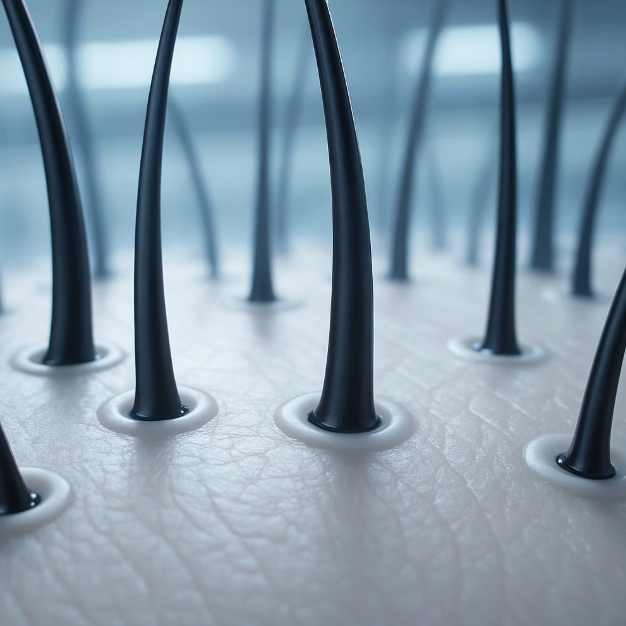 두피는 머리카락의 밭입니다