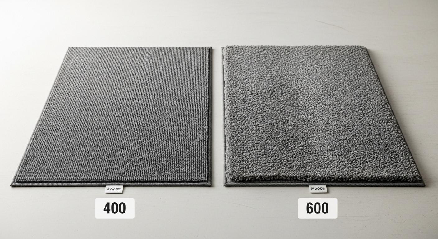 바닥매트 400 600 비교