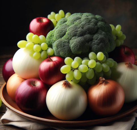 퀘르세톨 함유량이 높은 음식