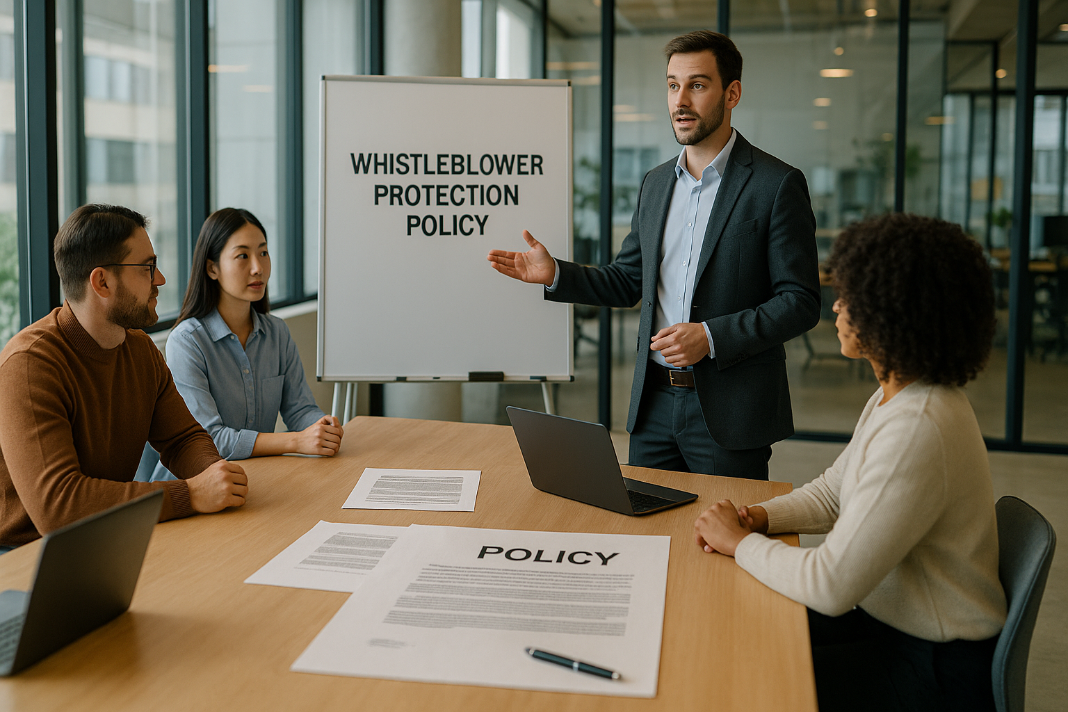 내부 고발자 보호 정책 미팅