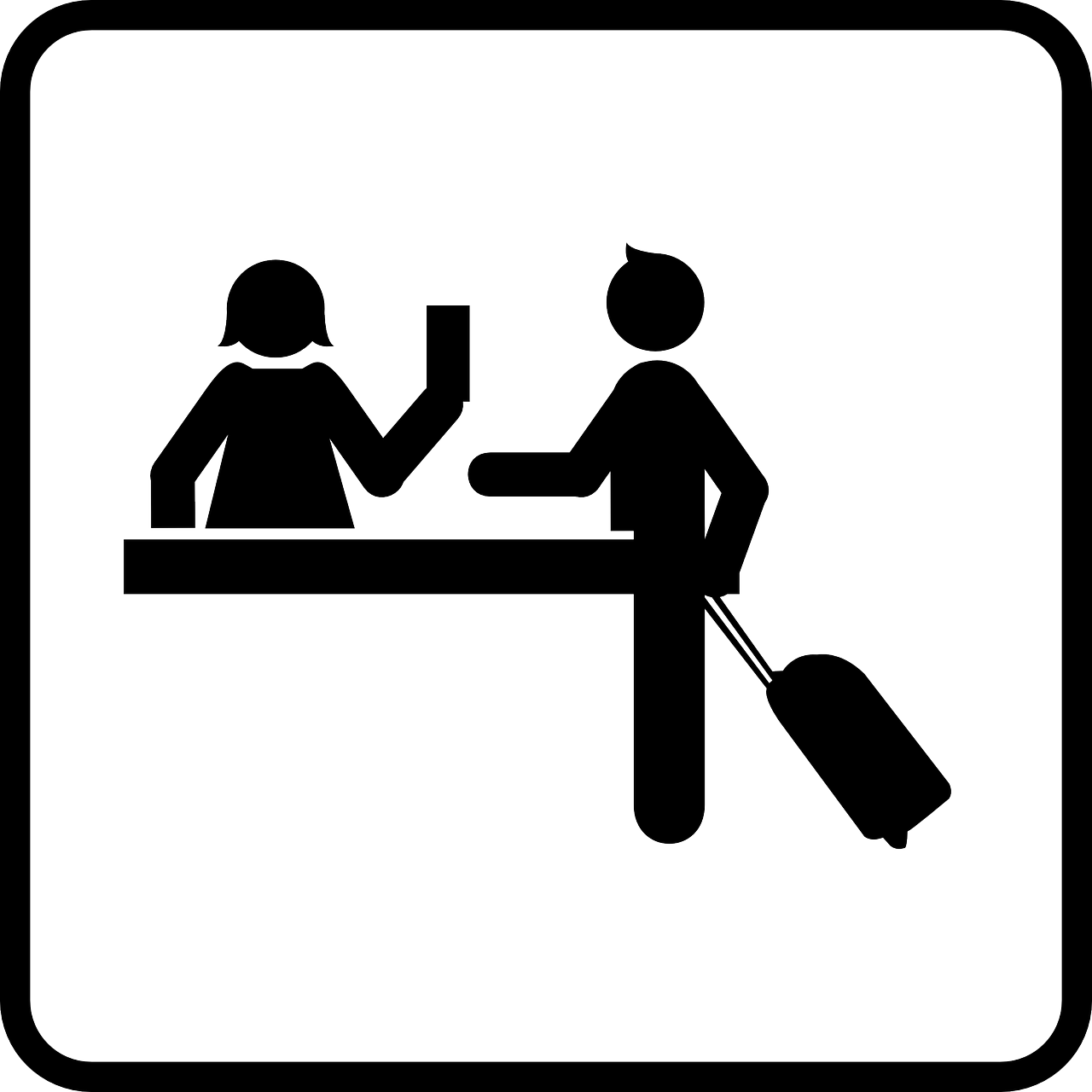 해외여행용 캐리어 선택관련 일러스트