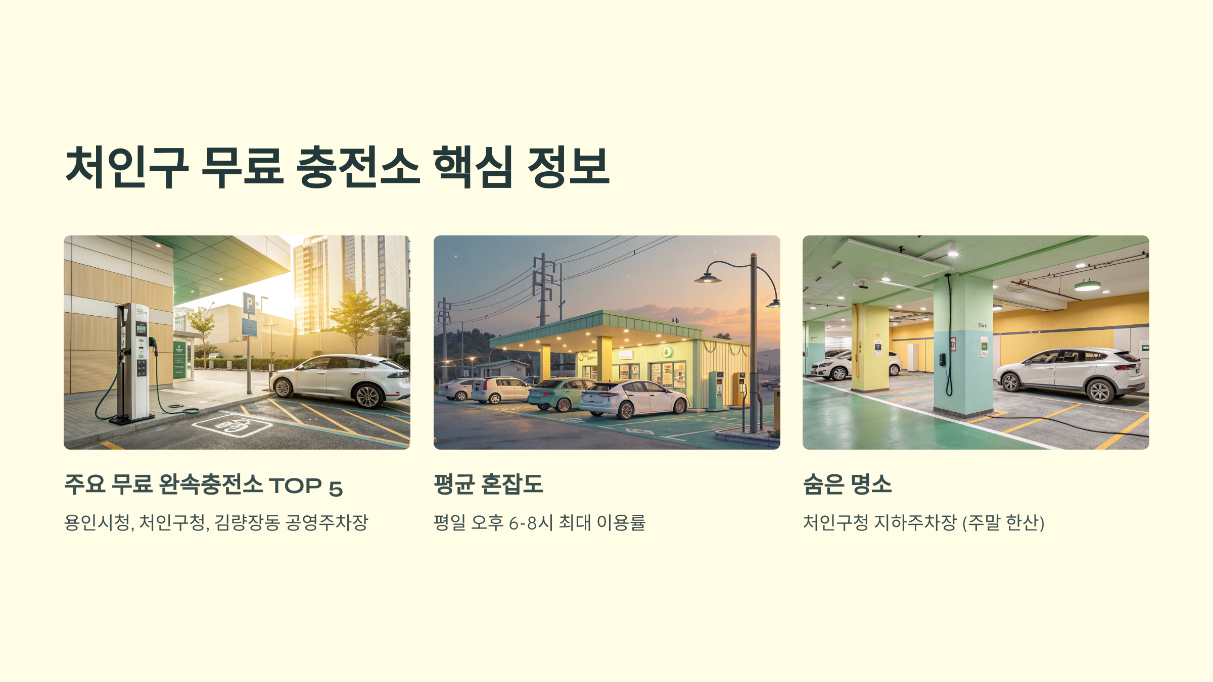 처인구 무료 충전소