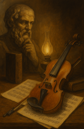 철학자와 클래식음악 관련 이미지