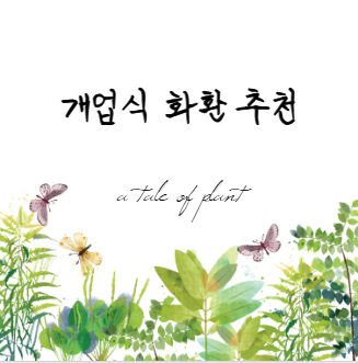 개업식 화환 추천 5가지 및 이유