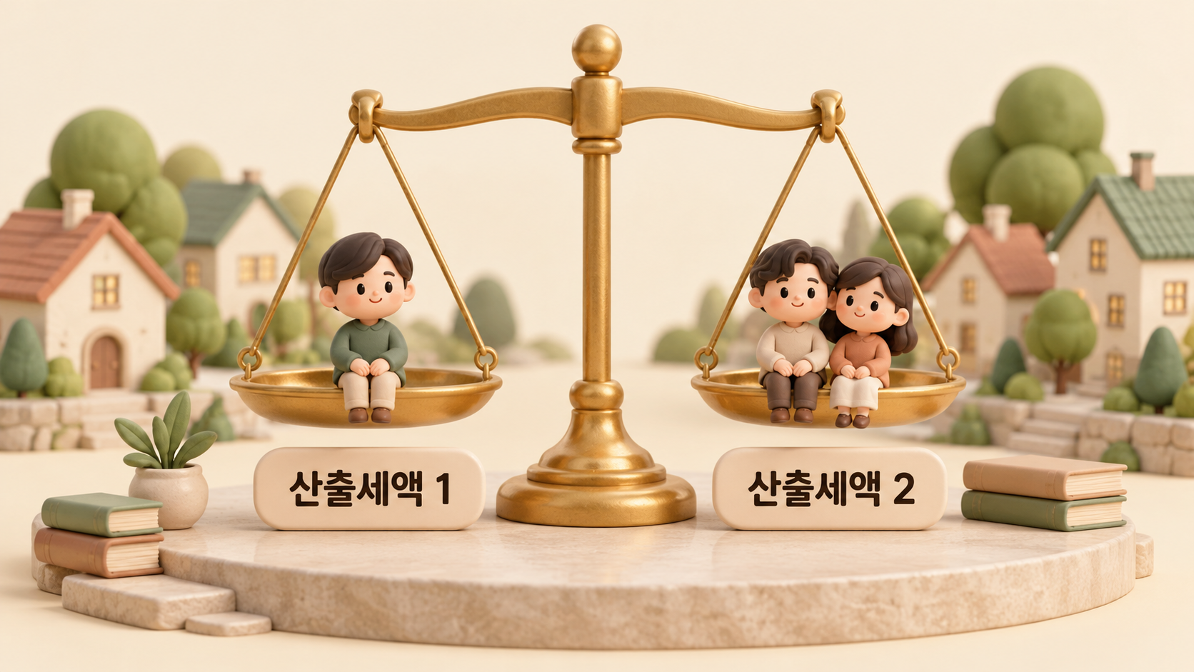 비교과세 저울