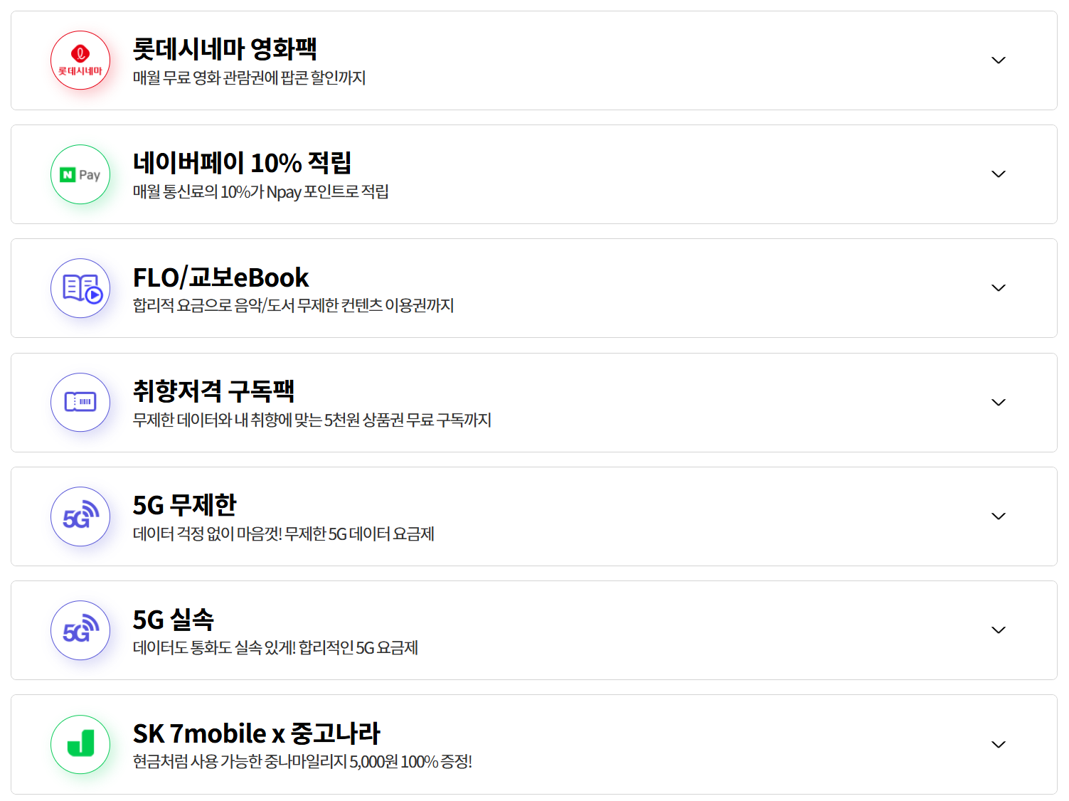 SK 알뜰폰 요금제 총정리