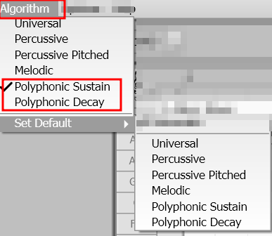 멜로다인(Melodyne)에서 "Polyphonic Sustain"과 "Polyphonic Decay" 알고리즘, 소리의 발생 과정과 ADSR