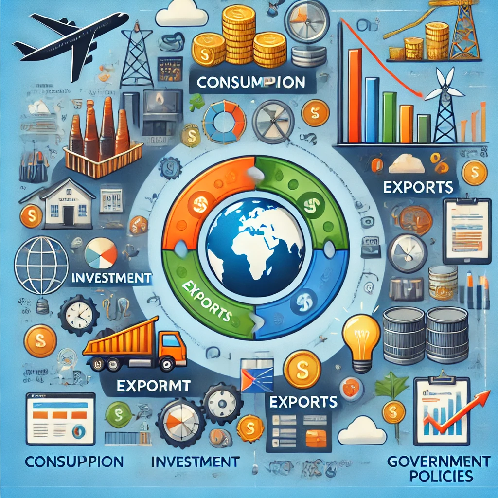 경제 성장 요인 개념도