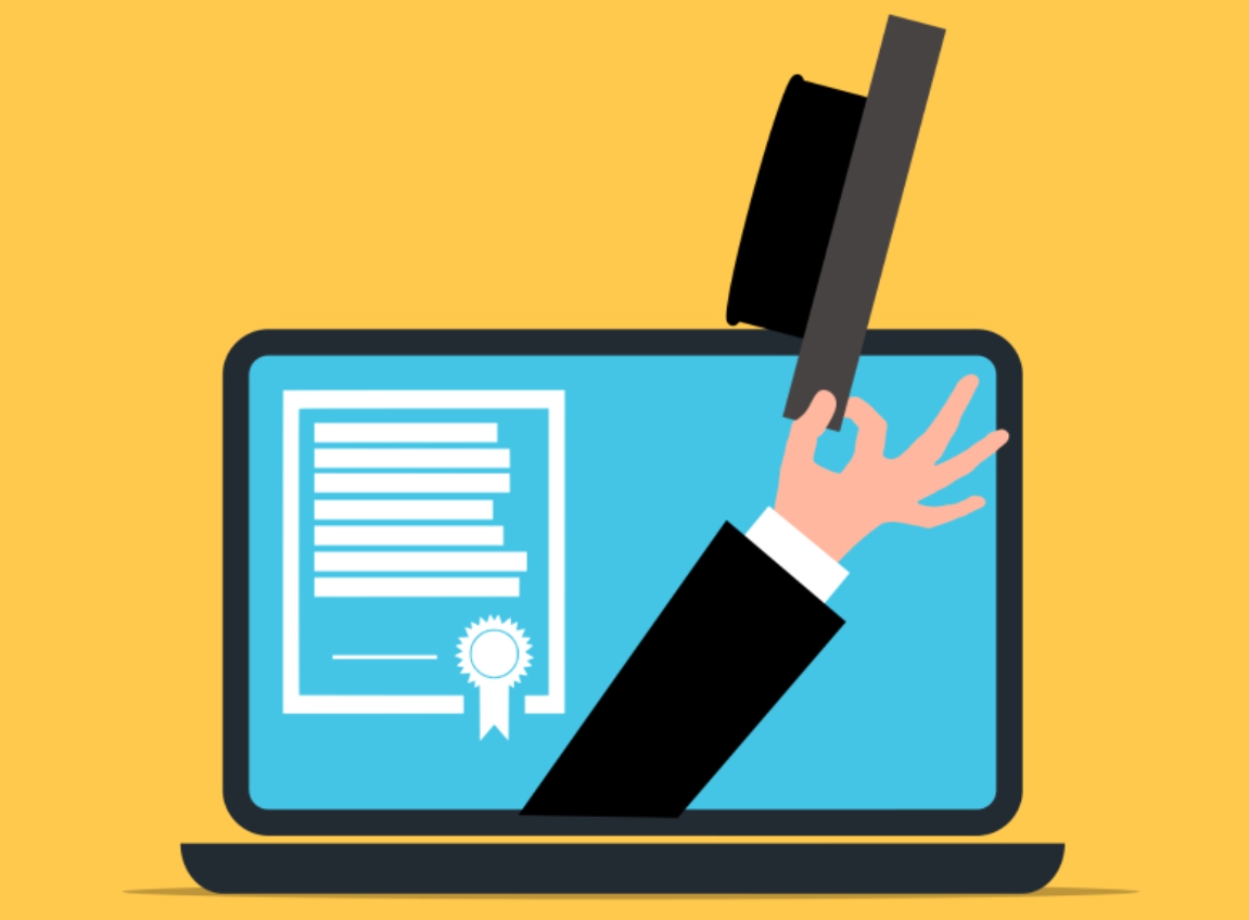 노트북의 학사 인증서