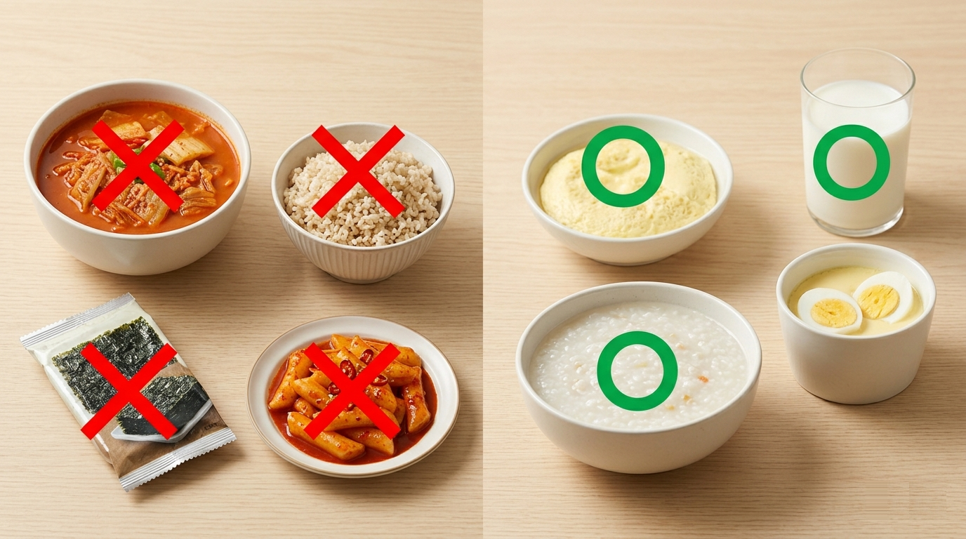 대장내시경 전 식단