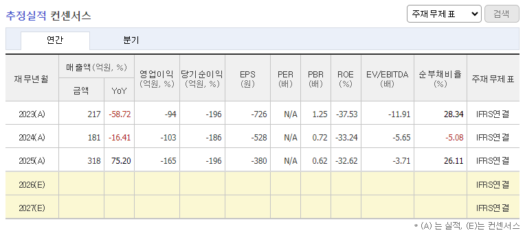 빛과전자 주가 전망