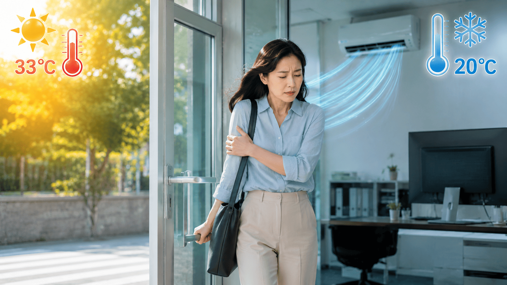 냉방병으로 인한 에어컨 두통 원인