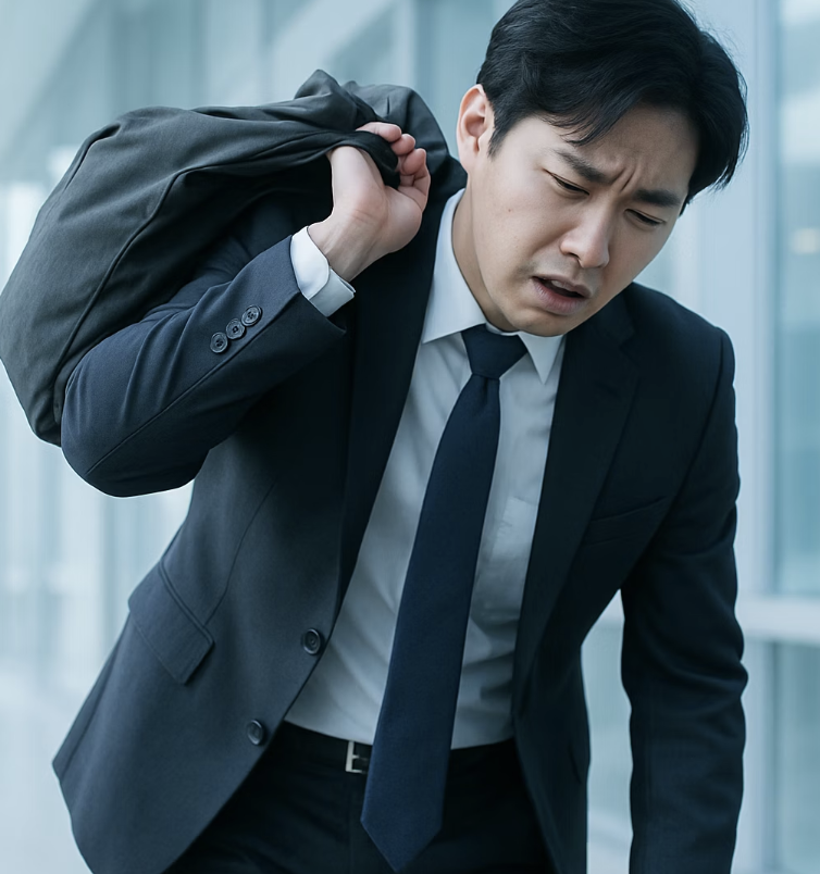 최악의 자세 3: 한쪽으로만 메는 무거운 가방