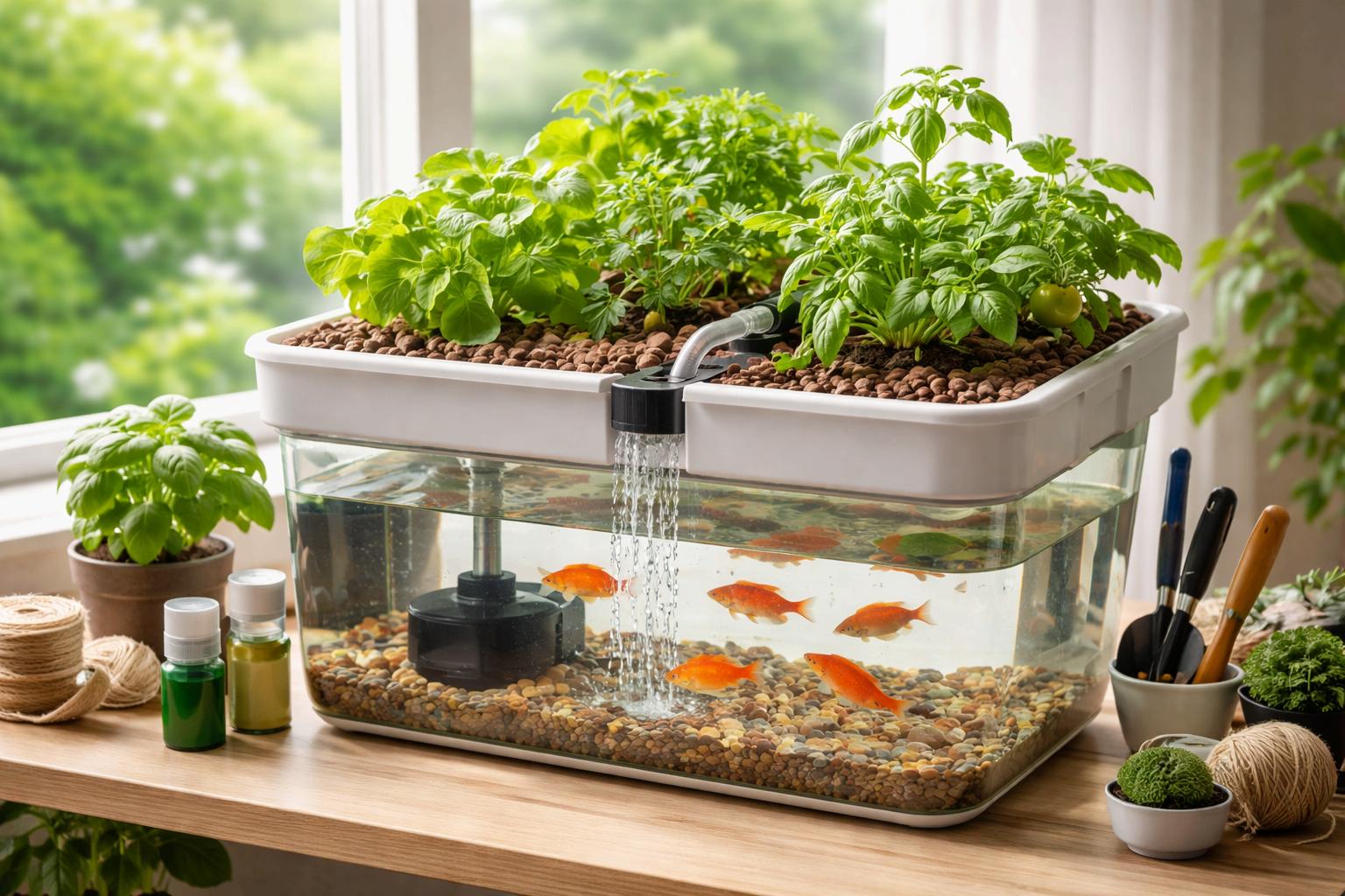 가정용 아쿠아포닉스를 시작하며 굳이 비싼 장비가 필요 없는 이유
