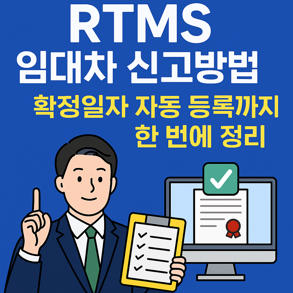 RTMS 임대차 신고방법 · 확정일자 자동 등록까지 한 번에 정리