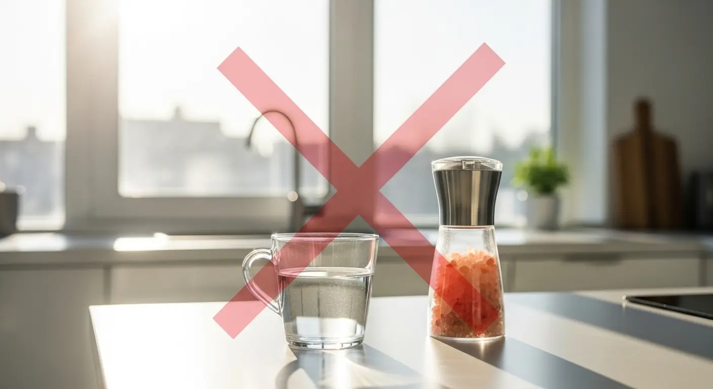 아침 공복 소금물, 의사들이 경고하는 치명적 부작용 (효능 논란 종결)