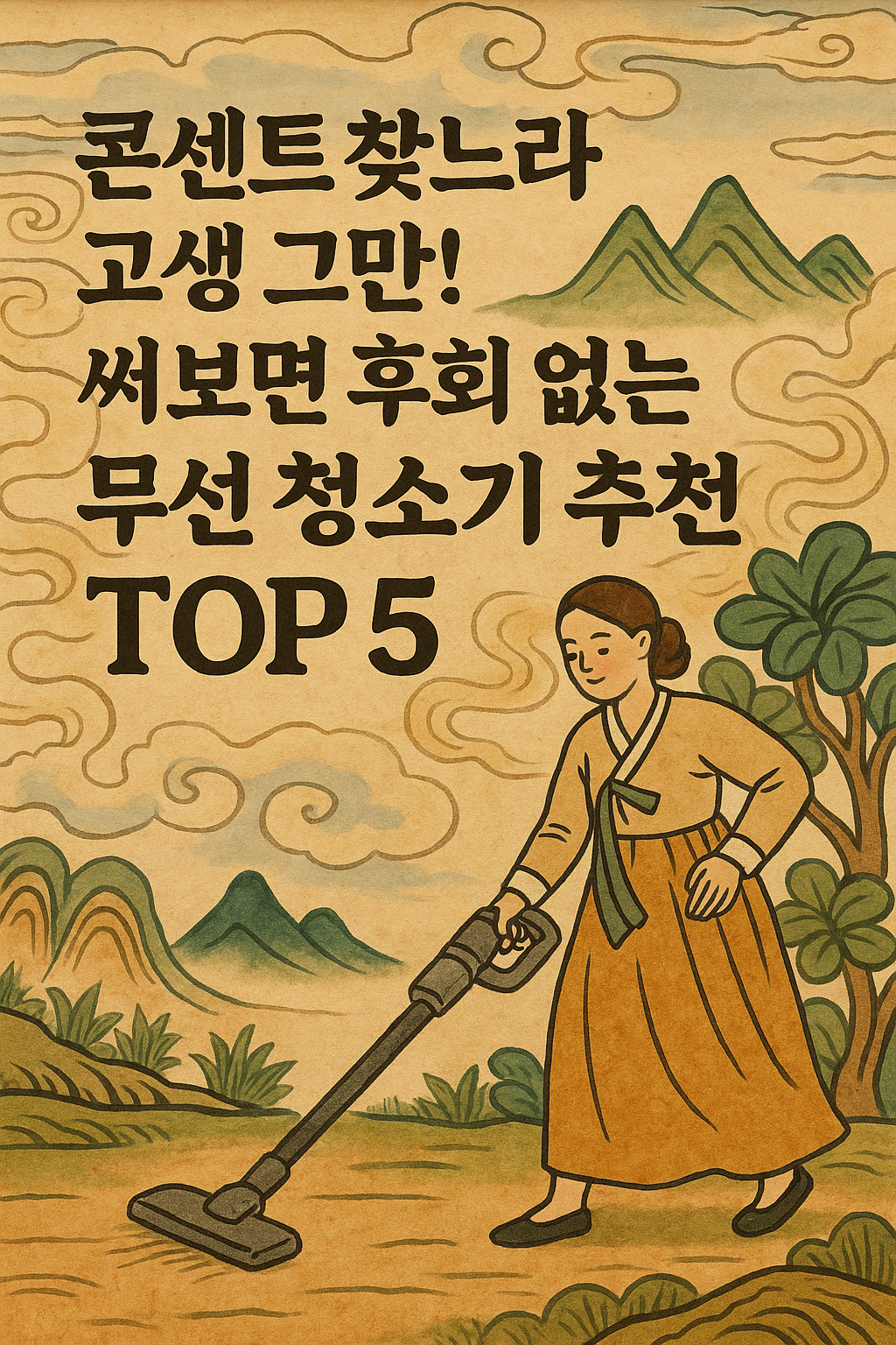 콘센트 찾느라 고생 그만! 써보면 후회 없는 무선 청소기 추천 TOP 5