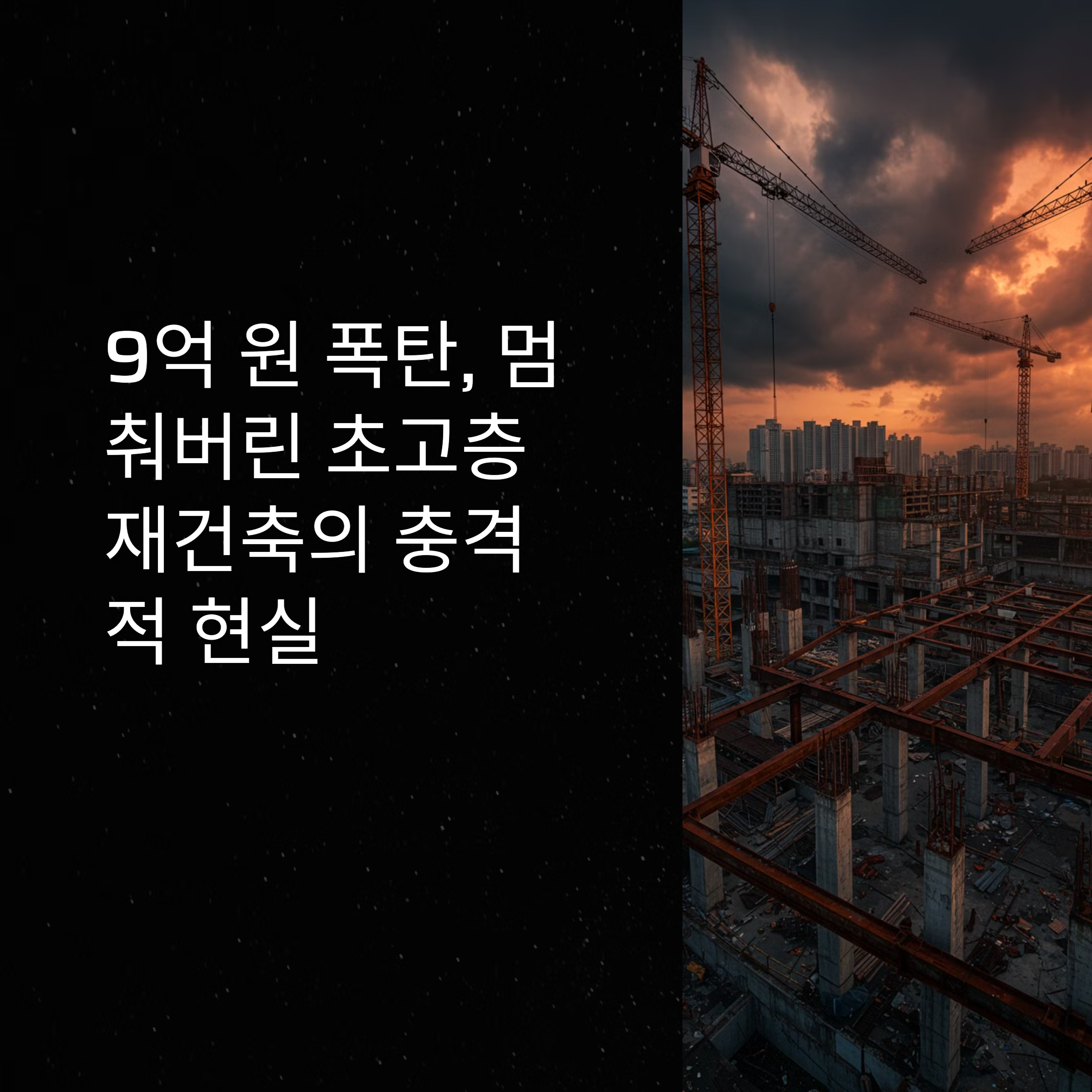 고층아파트 건설현장