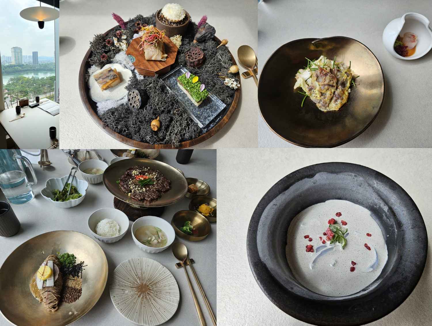 동화고옥 룸, 코스요리 사진.