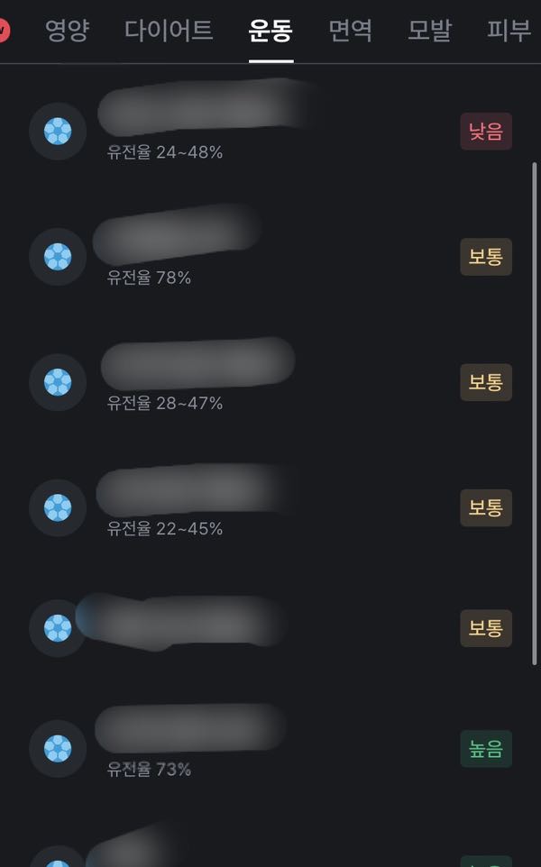 운동 결과1