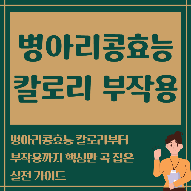 병아리콩효능 칼로리 부작용