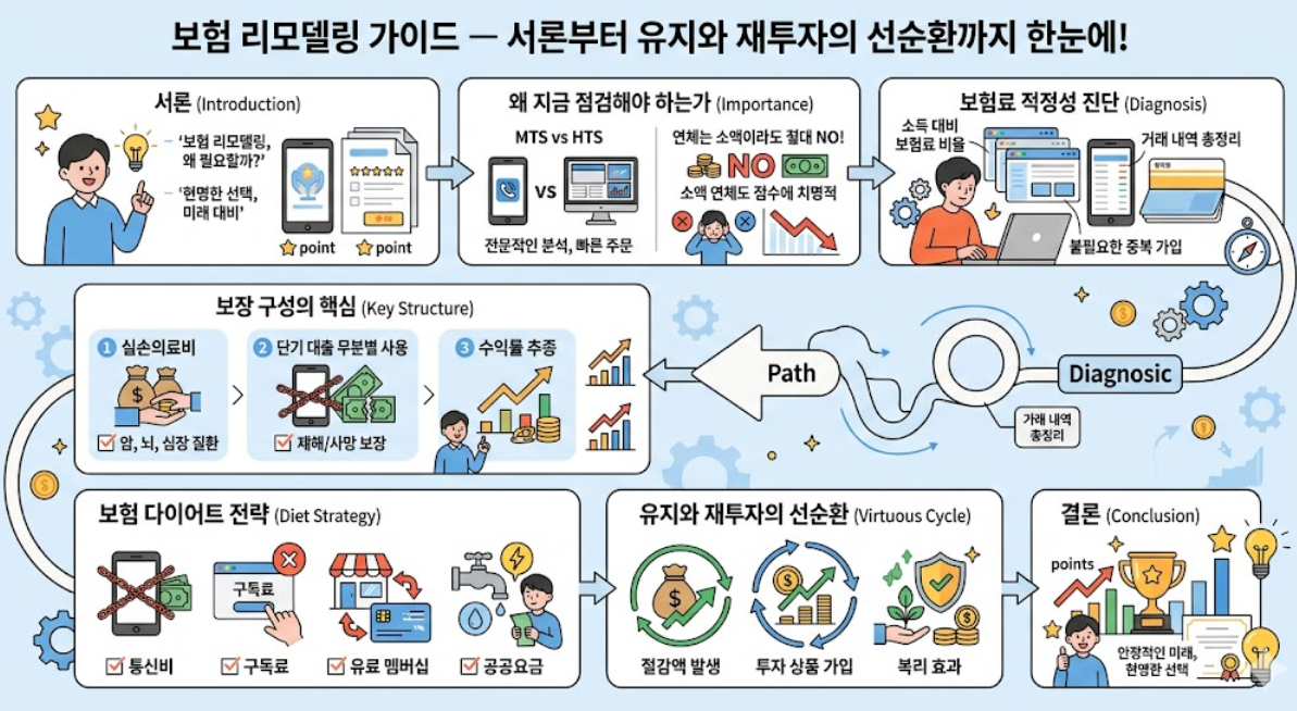 보험 리모델링, 보험 점검, 보험료 적정성, 보장 구성, 보험 다이어트, 유지와 재투자