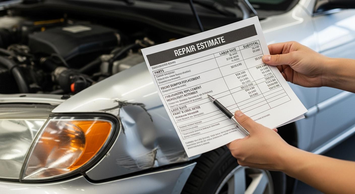 자동차 수리견적서 보는 법