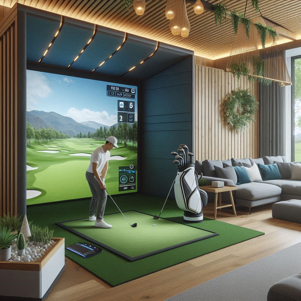 스크린골프장 배경