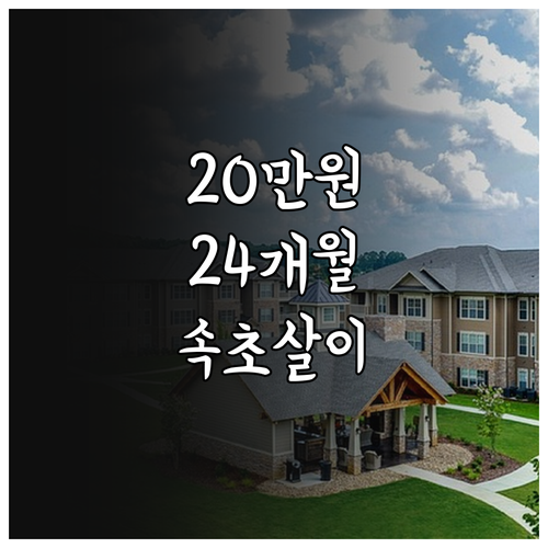 2026년 속초시 청년월세지원 월 최..