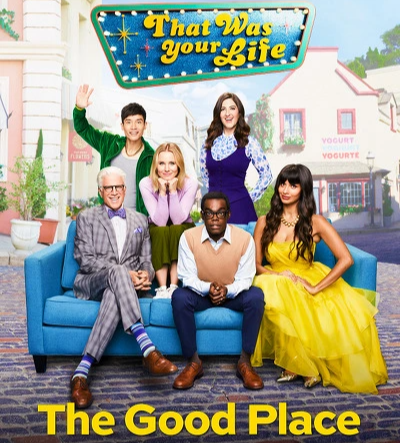 시트콤-굿플레이스-주인공-6명이-함께-앉아있는-모습