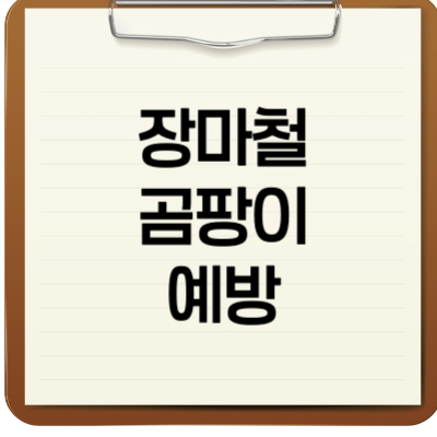 장마철 곰팡이예방
