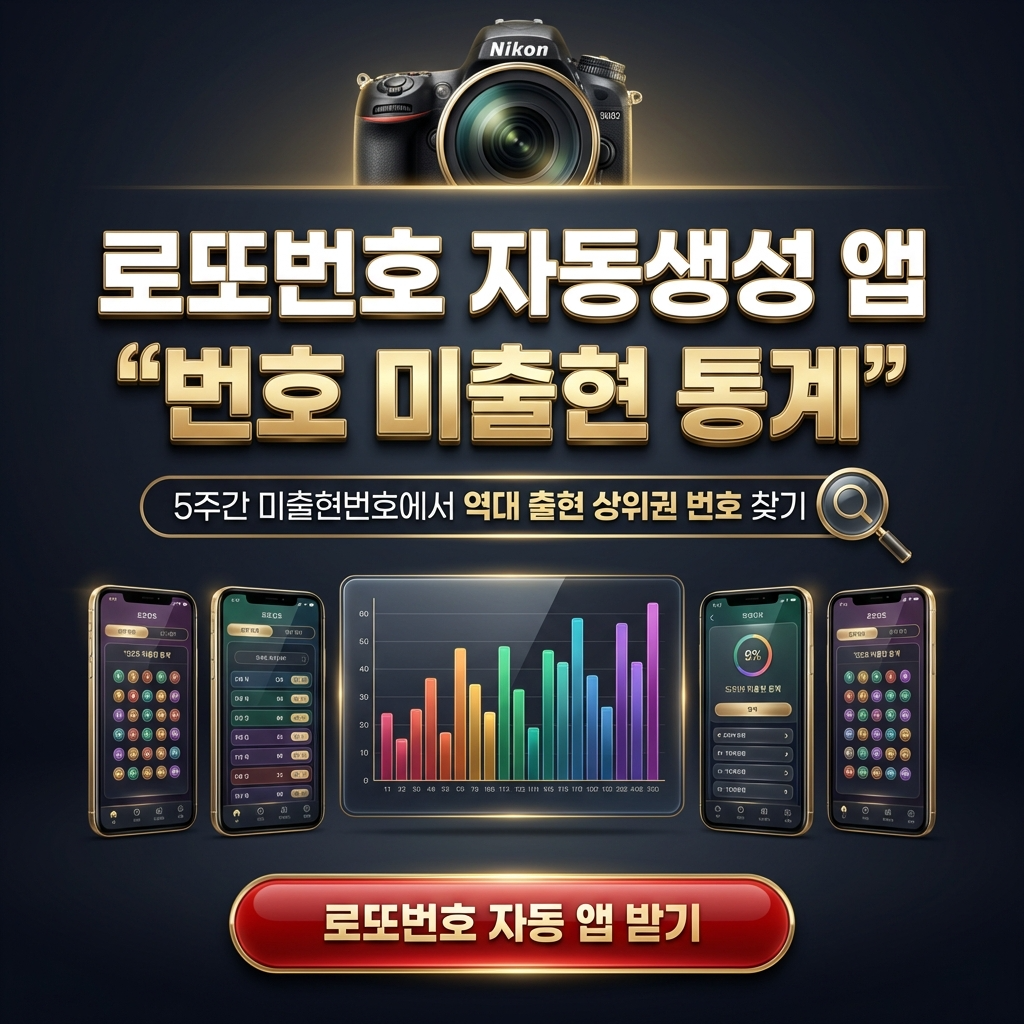 로또번호 자동생성 - 무료 행운번호 자동 반자동 로또 생성기