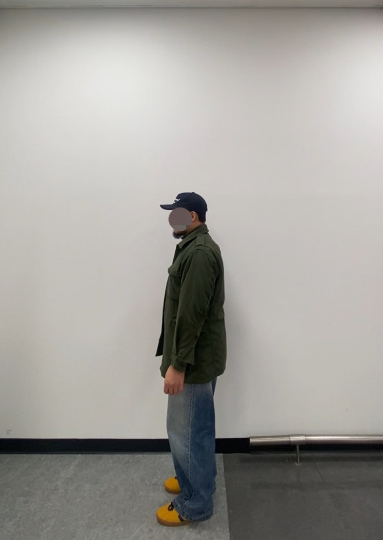 데일리룩('26.1.18.)에페 빈티지 할리우드 스타 볼캡, 밴웍스 폴라티, 구제 밀리터리 야상 재킷, 에러스익셉티드 왁스드 데님팬츠, 컨버스 올스타 클래식 트레이너 옥스 스웨이드