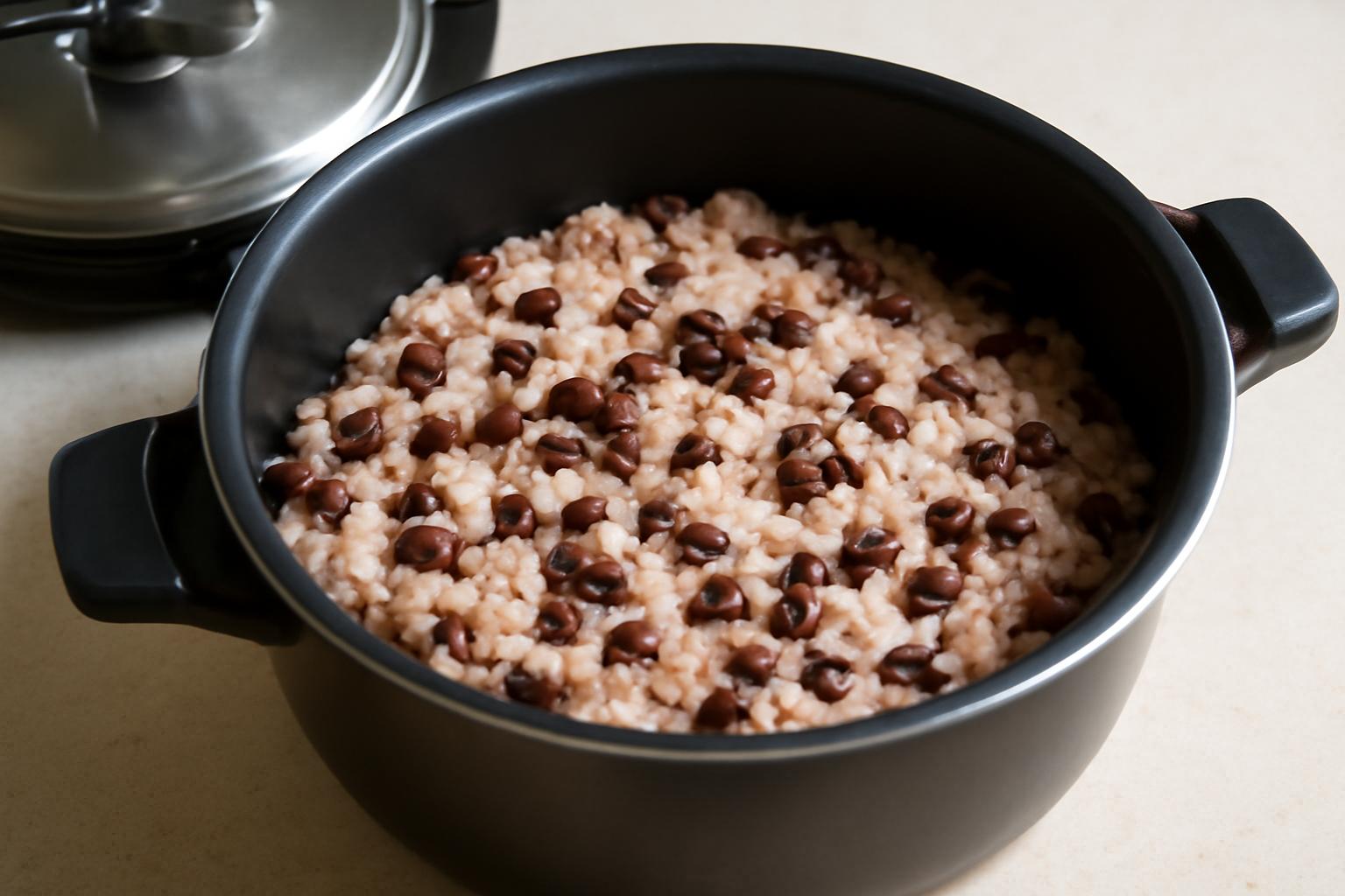 압력솥 팥밥 만드는 법