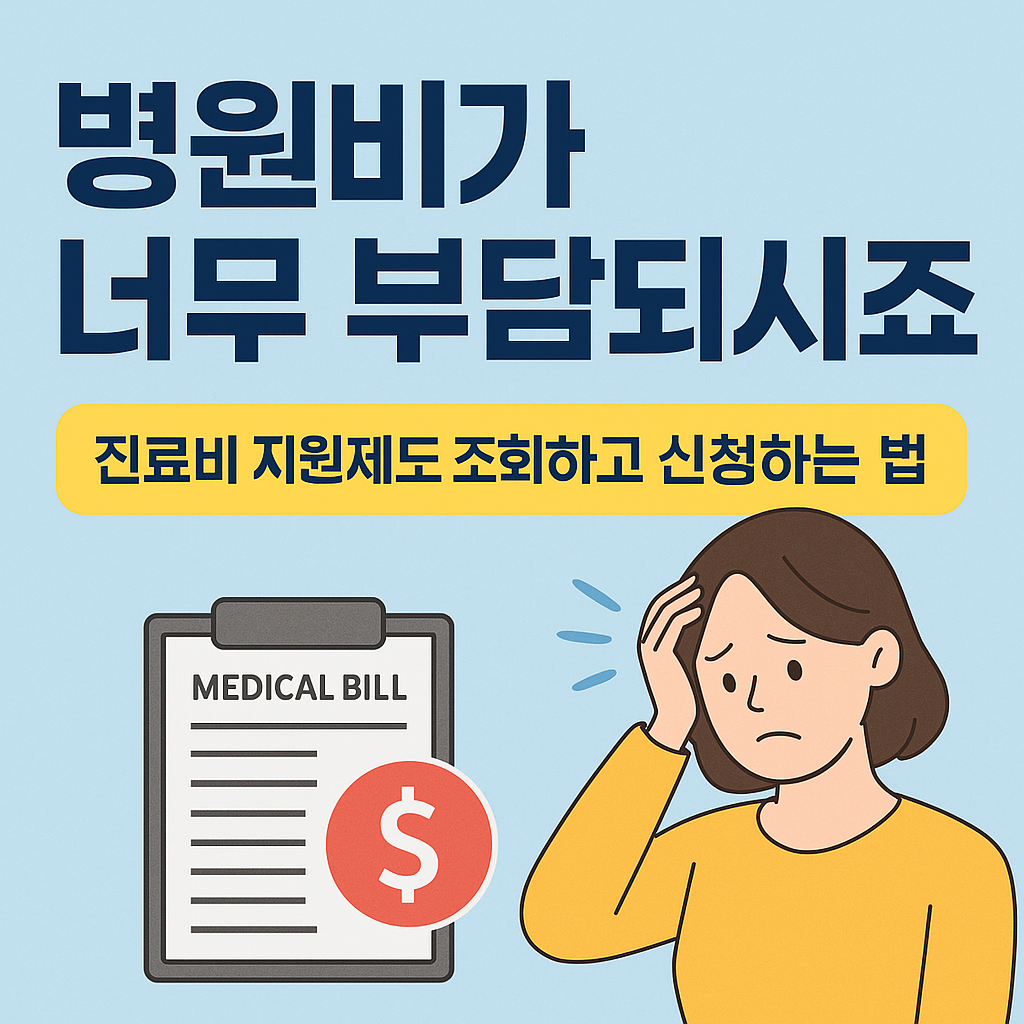 재난적 의료비, 긴급복지, 차상위 본인부담 경감 제도를 정리한 인포그래픽 이미지