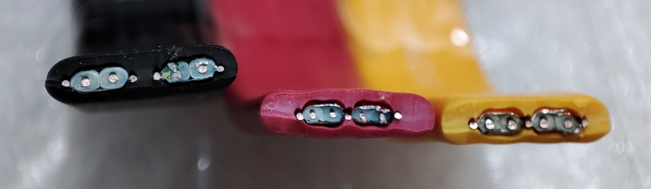 사타케이블 단면 비교 사진